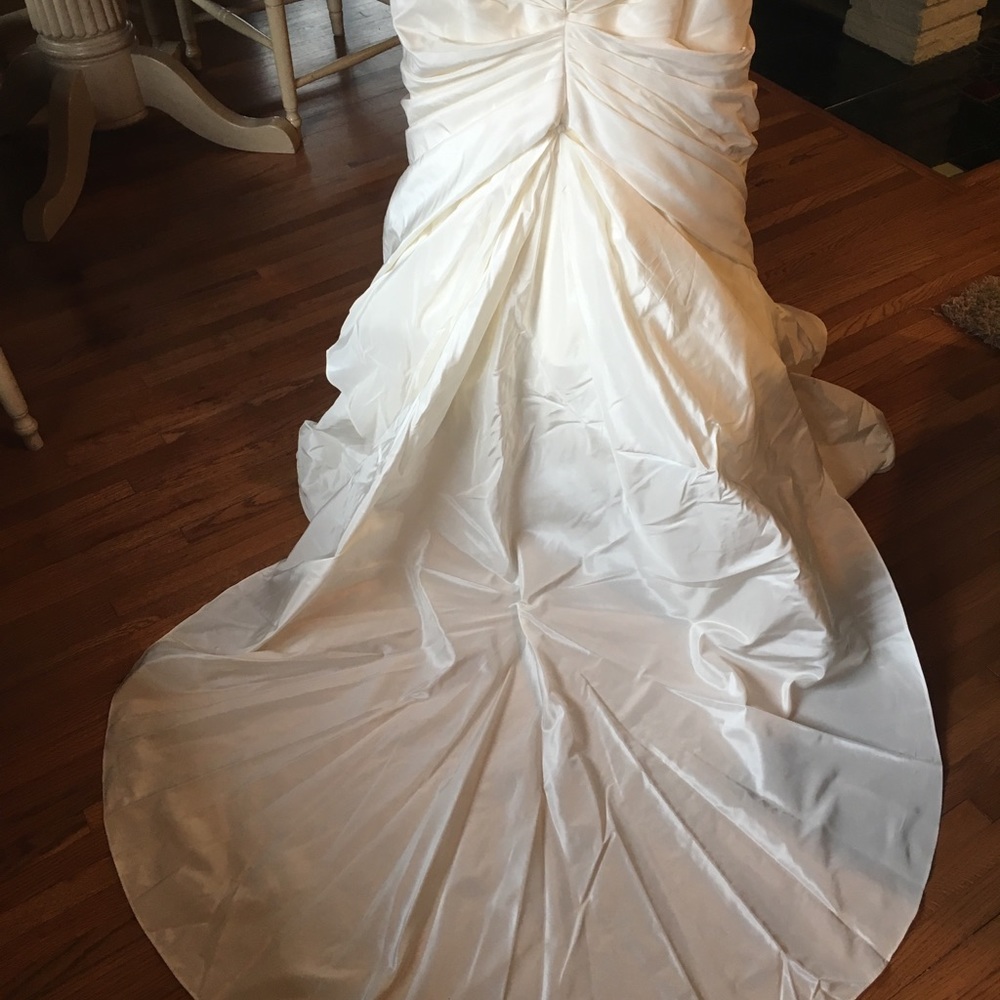 gorgeous silk wedding gown